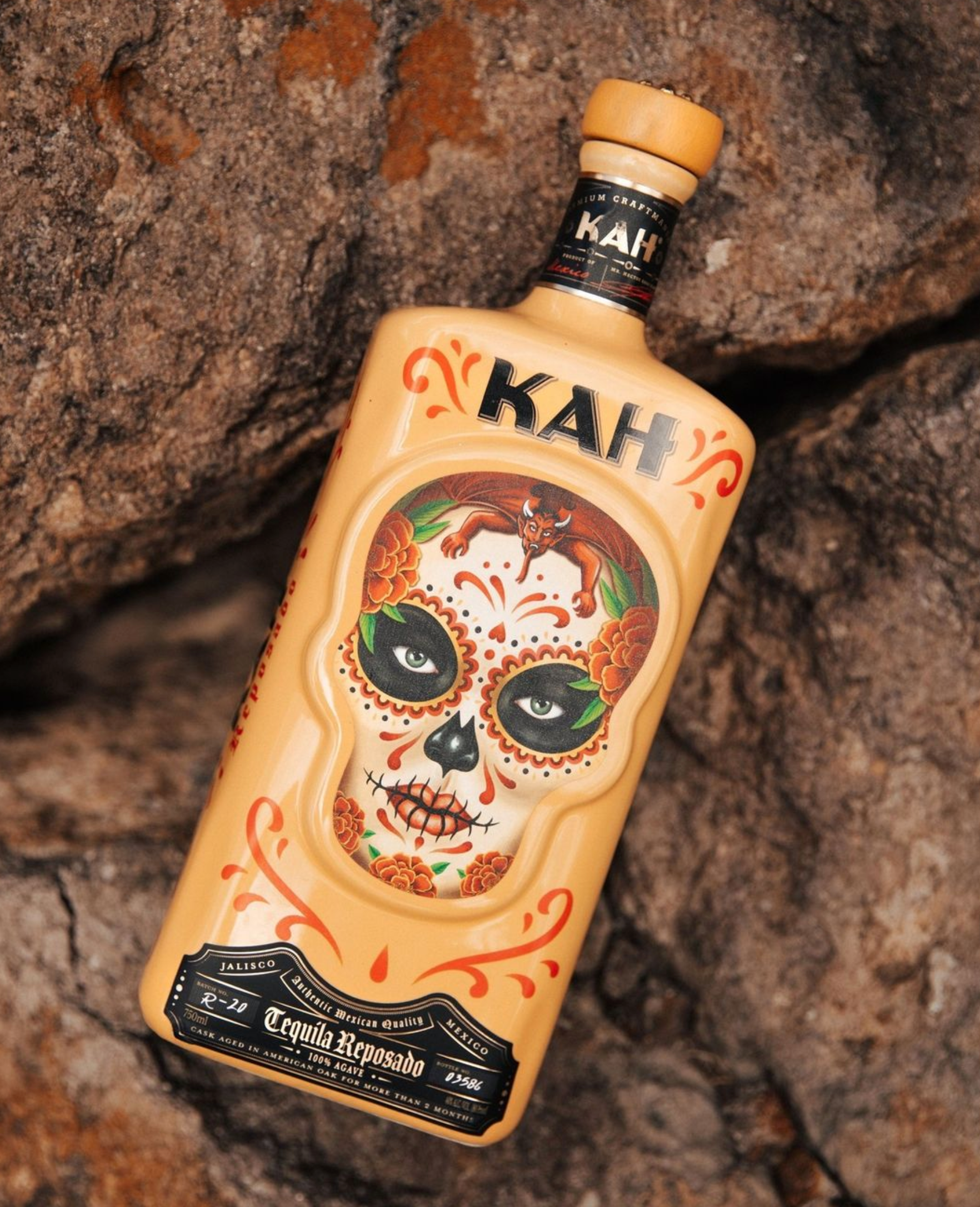 Kah Reposado Ceramic Tequila