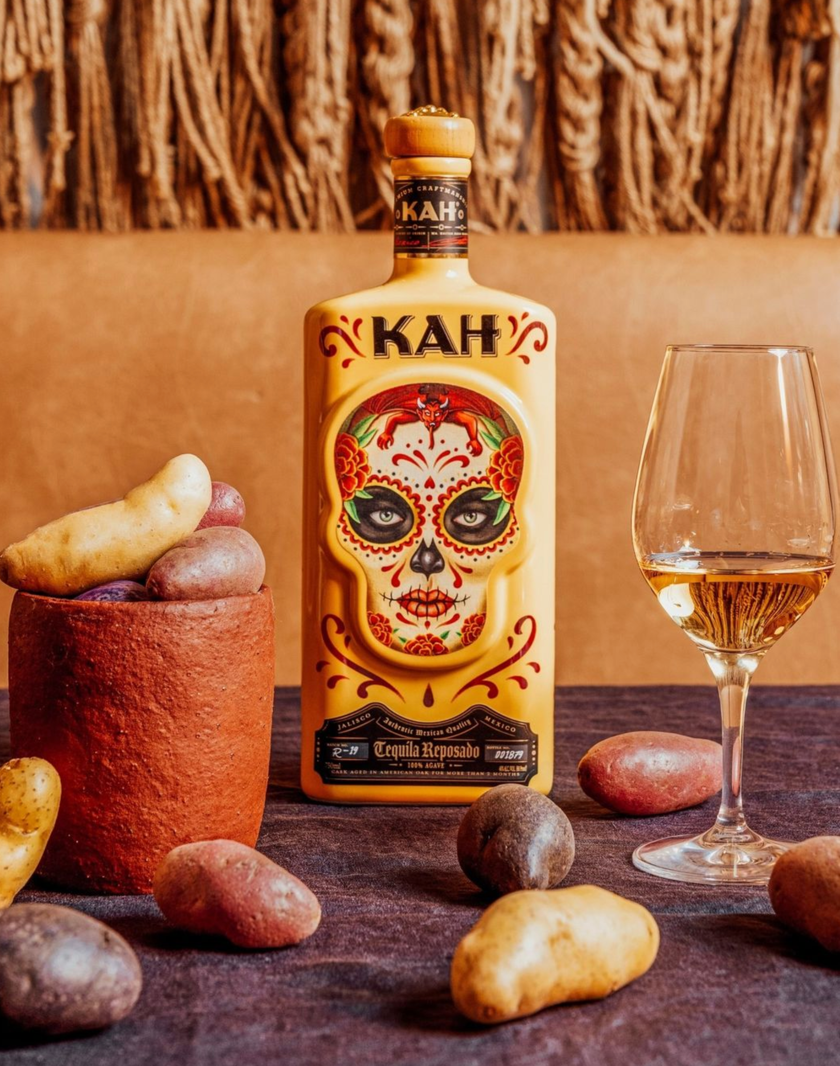 Kah Reposado Ceramic Tequila