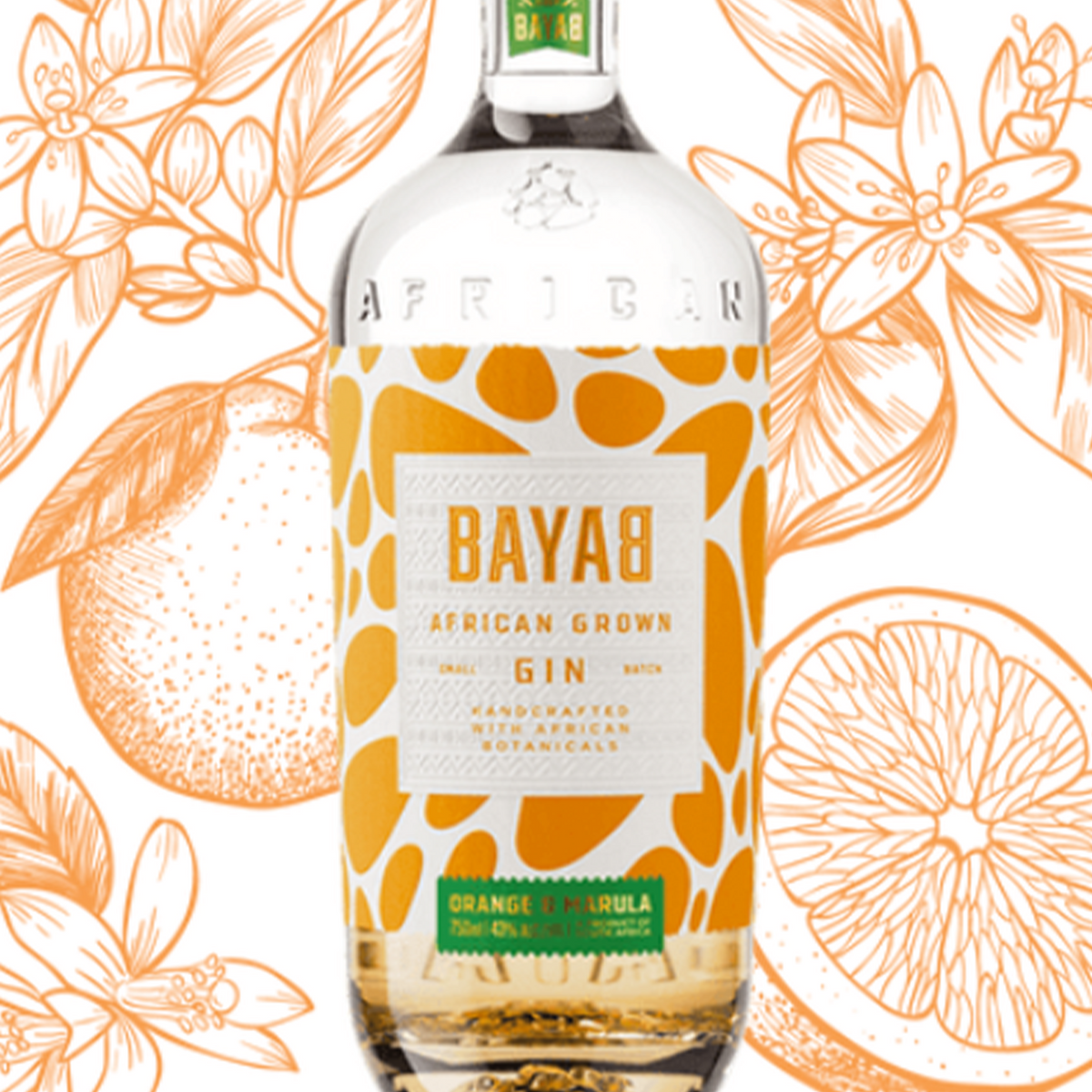 Bayab Burnt Orange and Marula African Grown Gin