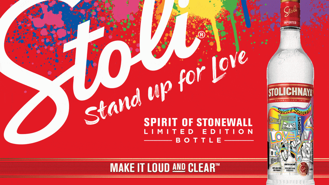 Stolichnaya Stoli Spirit of Stonewall Vodka 1L (Pride Limited Edition)