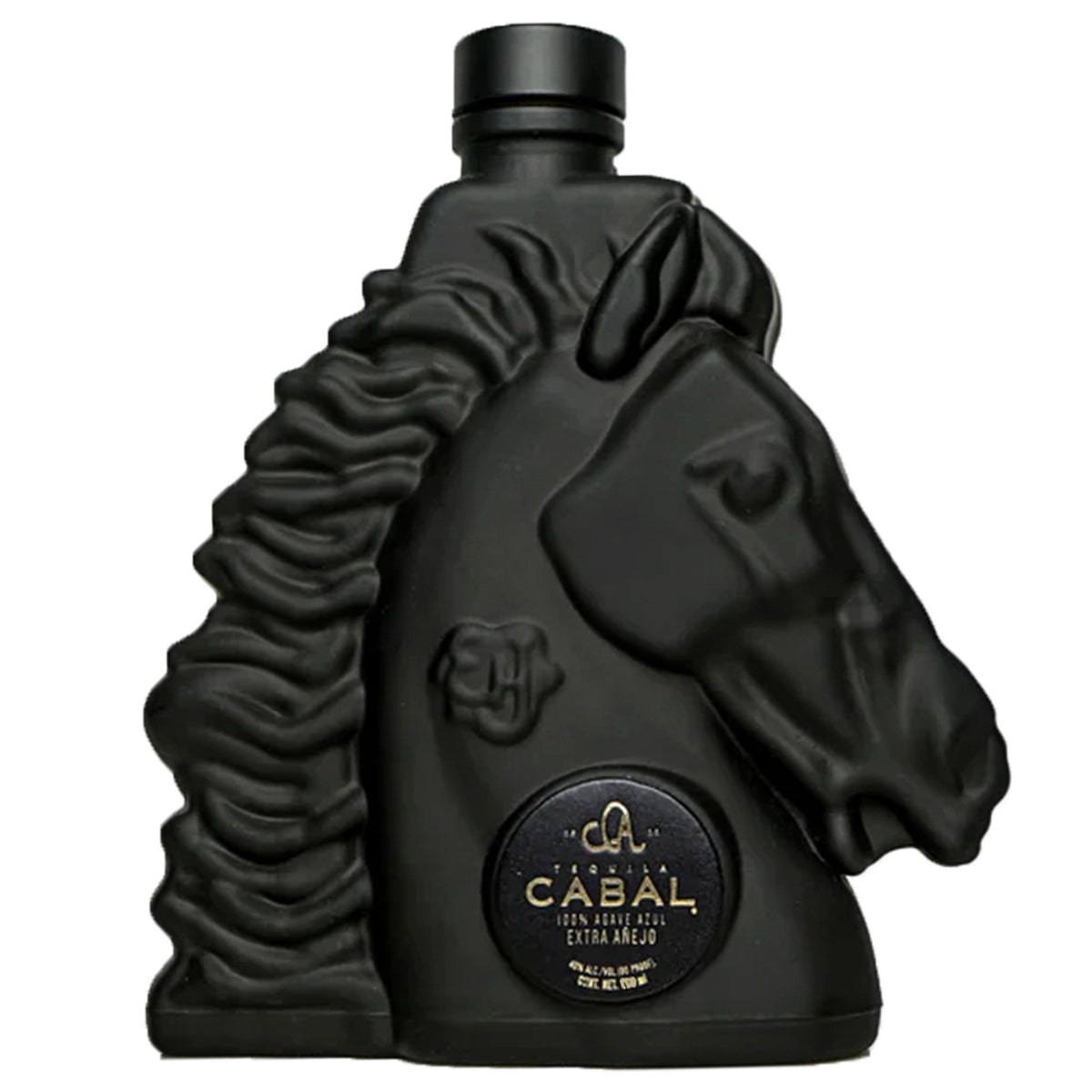 Cabal Extra Añejo 100ml bottle featuring a unique horse head design, rich in flavor and aroma.