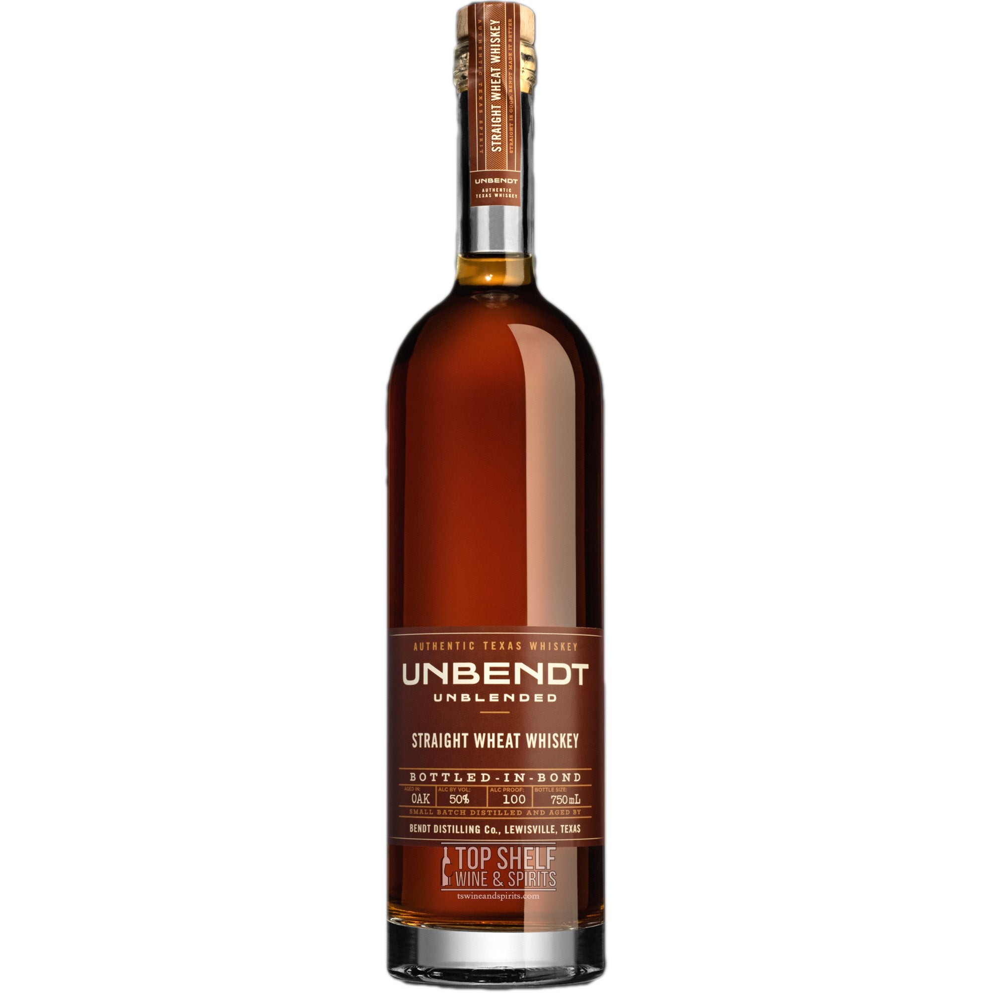 Bendt Distilling Unbent Unblended Straight Wheat Bottled in Bond Whiskey
