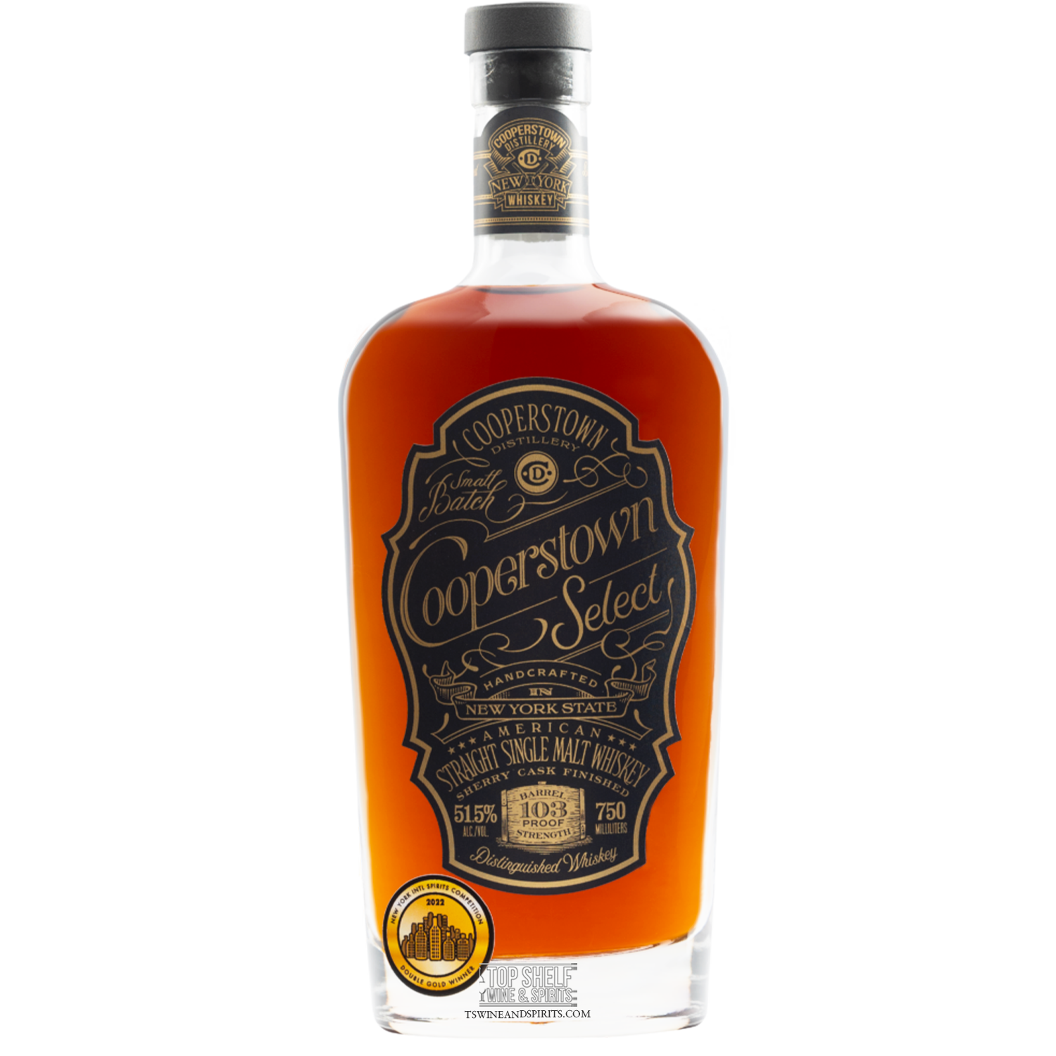 Cooperstown Distillery Select Sherry Cask Single Malt Whiskey