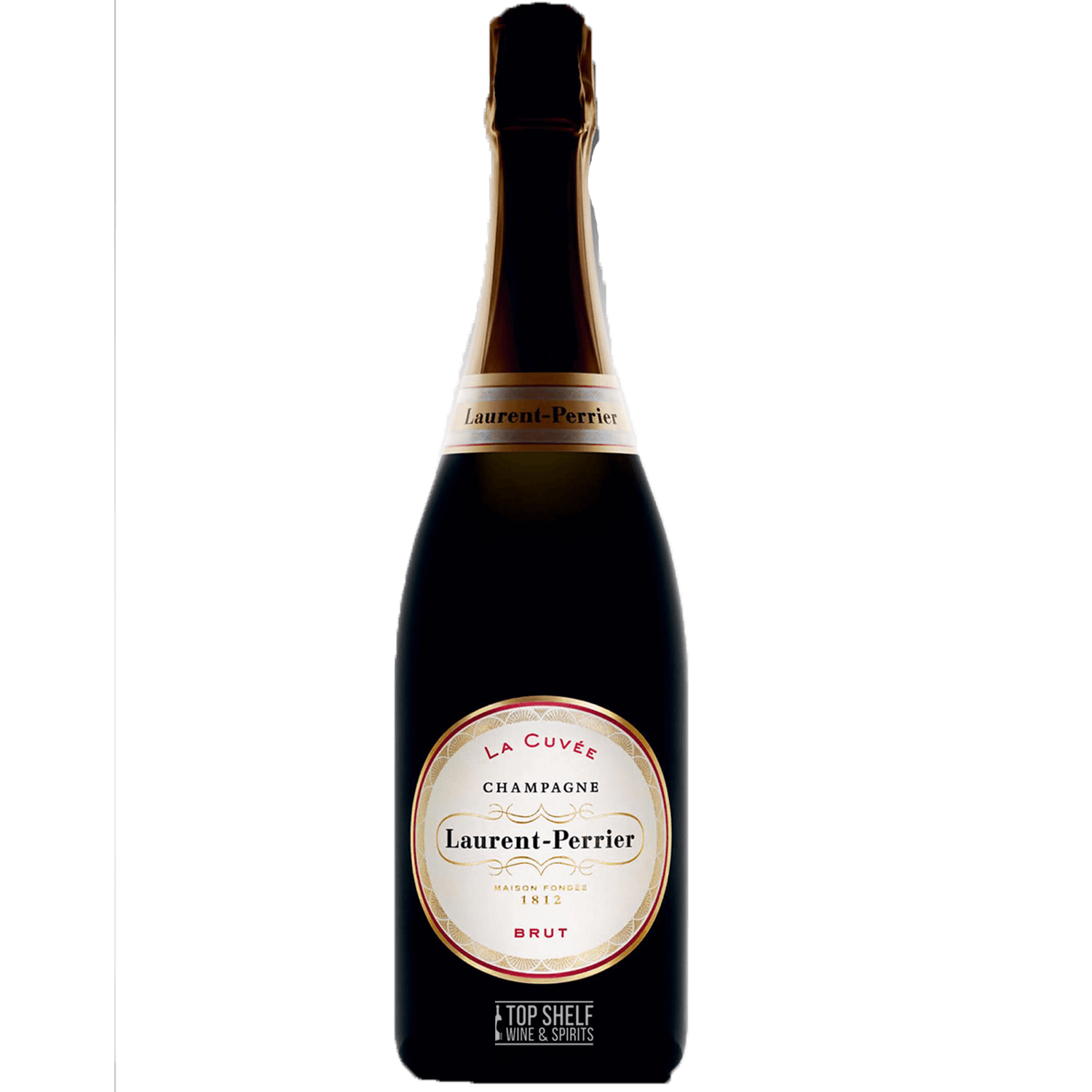 Laurent Perrier La Cuvée Brut Champagne bottle showcasing elegance and freshness.