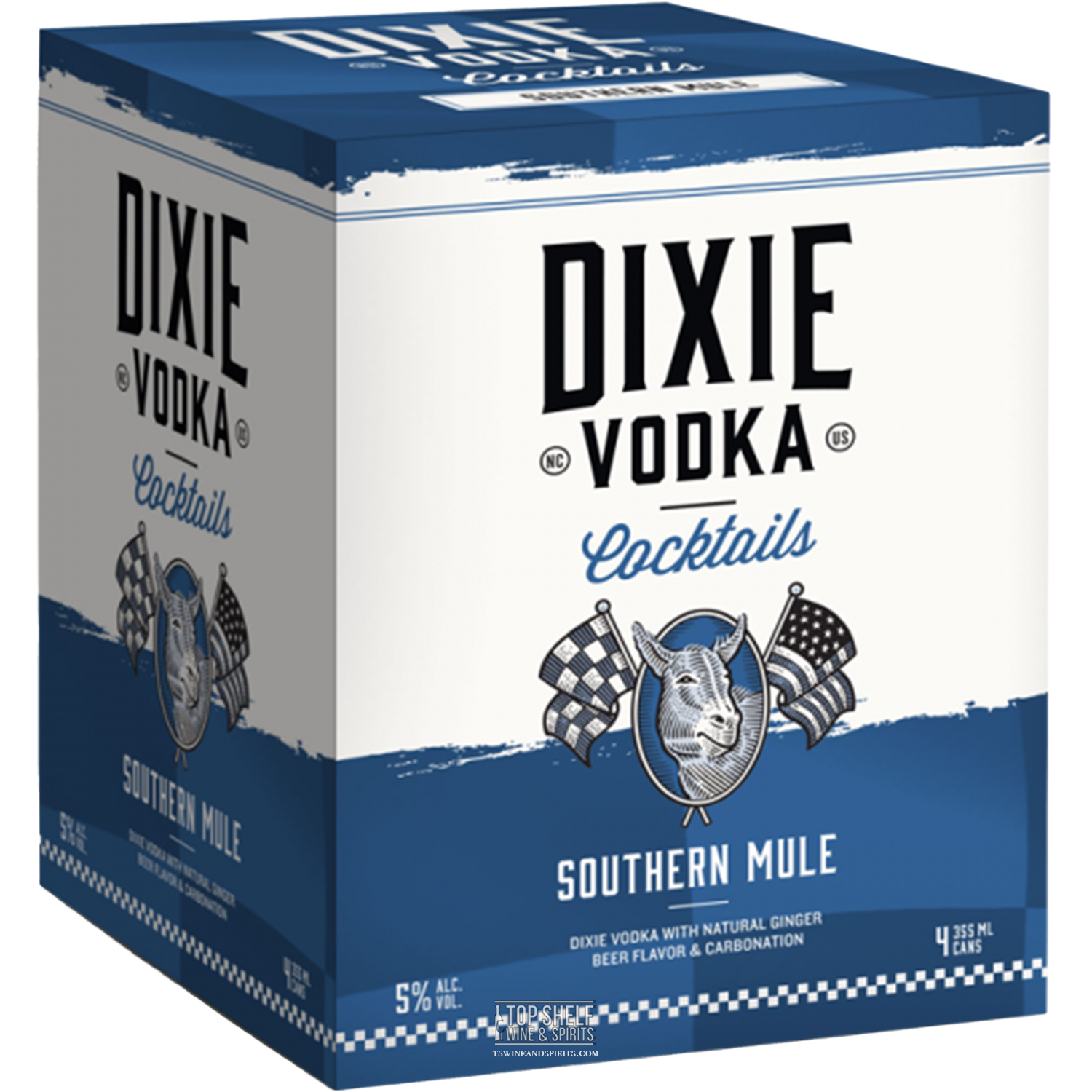 Dixie Vodka Cocktails Southern Mule (4 Pack Cans)