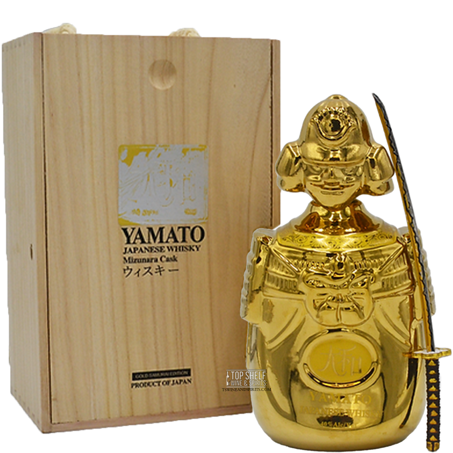 Yamato Mizunara Cask Japanese Whisky (Gold Samurai Edition)
