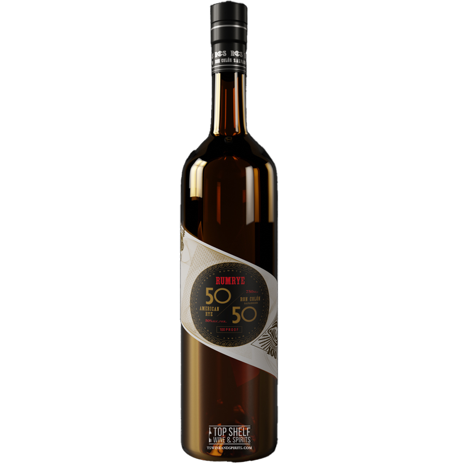 Ron Colón Salvadoreño RumRye bottle featuring a unique blend of aged rums, showcasing its rich flavor profile.