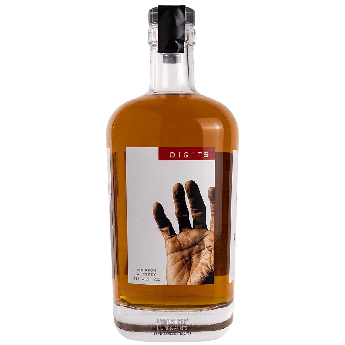 Savage and Cooke Digits Bourbon bottle featuring unique hand design and aged whiskey, crafted by Scottie Pippen and Dave Phinney.