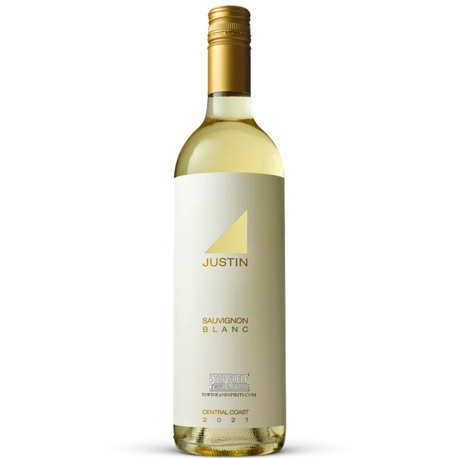 Justin Sauvignon Blanc 2021 bottle showcasing Central Coast varietals with bright citrus and tropical fruit notes.