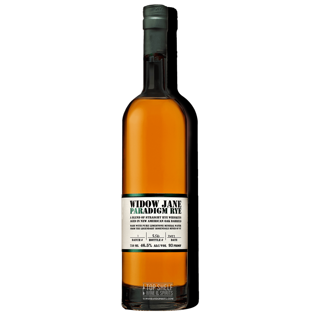 Widow Jane Paradigm Rye Whiskey