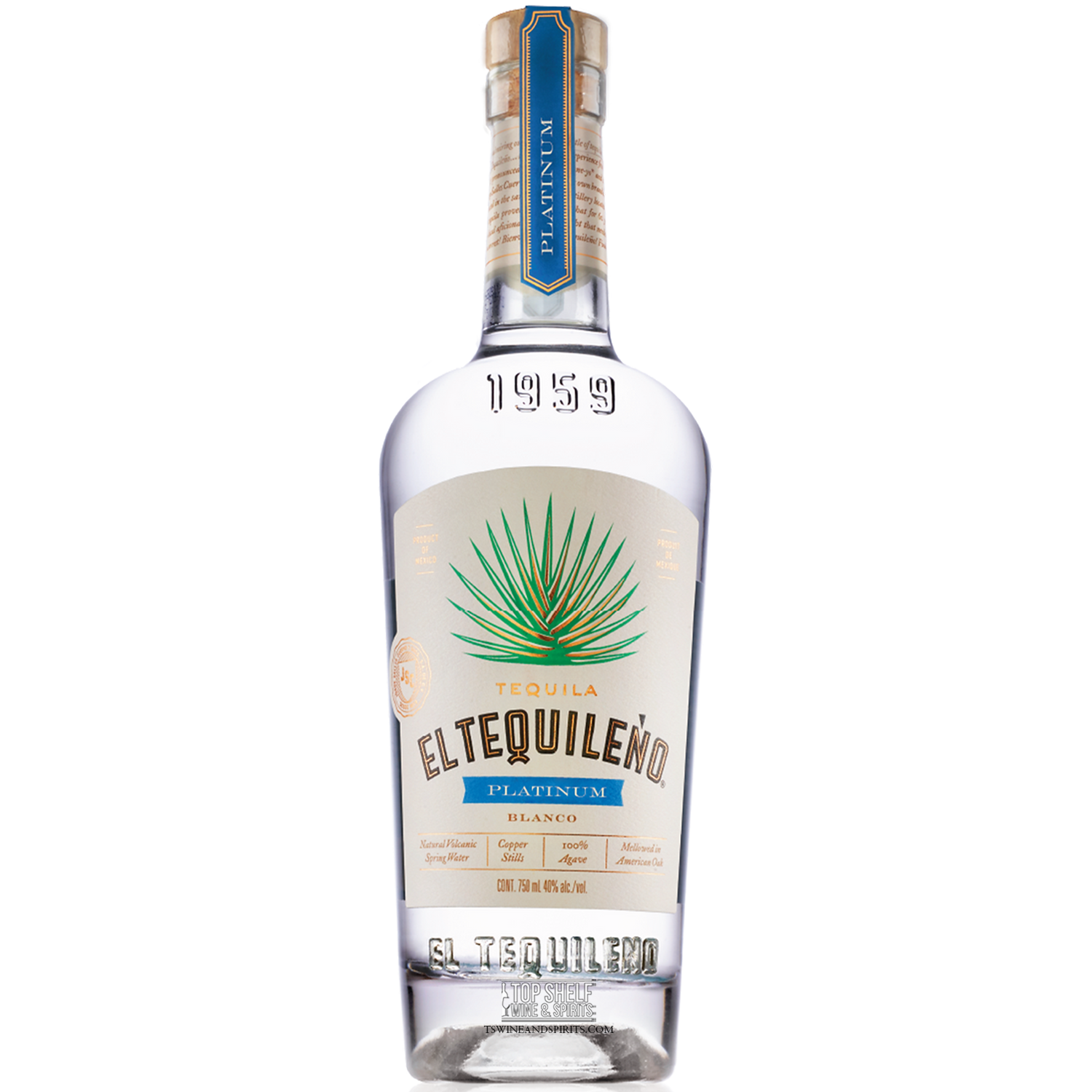 El Tequileño Platinum Blanco Tequila