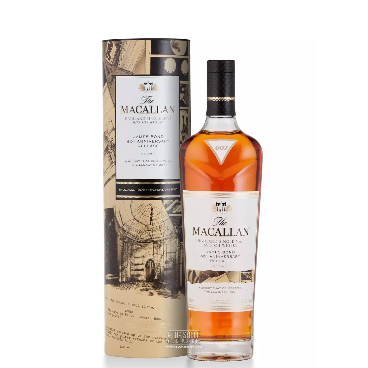 Macallan James Bond 60th Anniversary Release Decade V