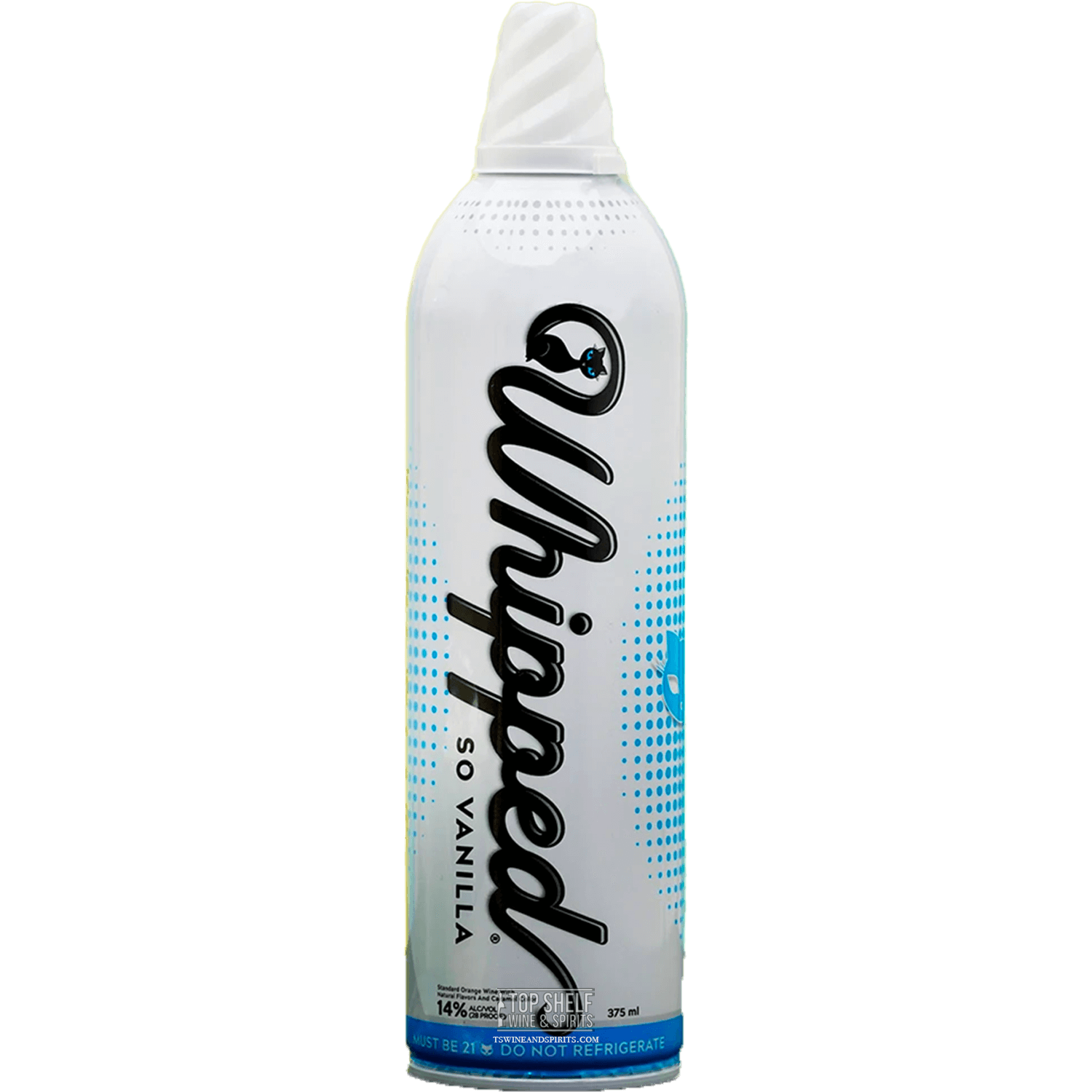 Lick the Whip So Vanilla alcohol-infused whipped cream, 375mL, ideal for cocktails, lactose-free, 14% ABV.