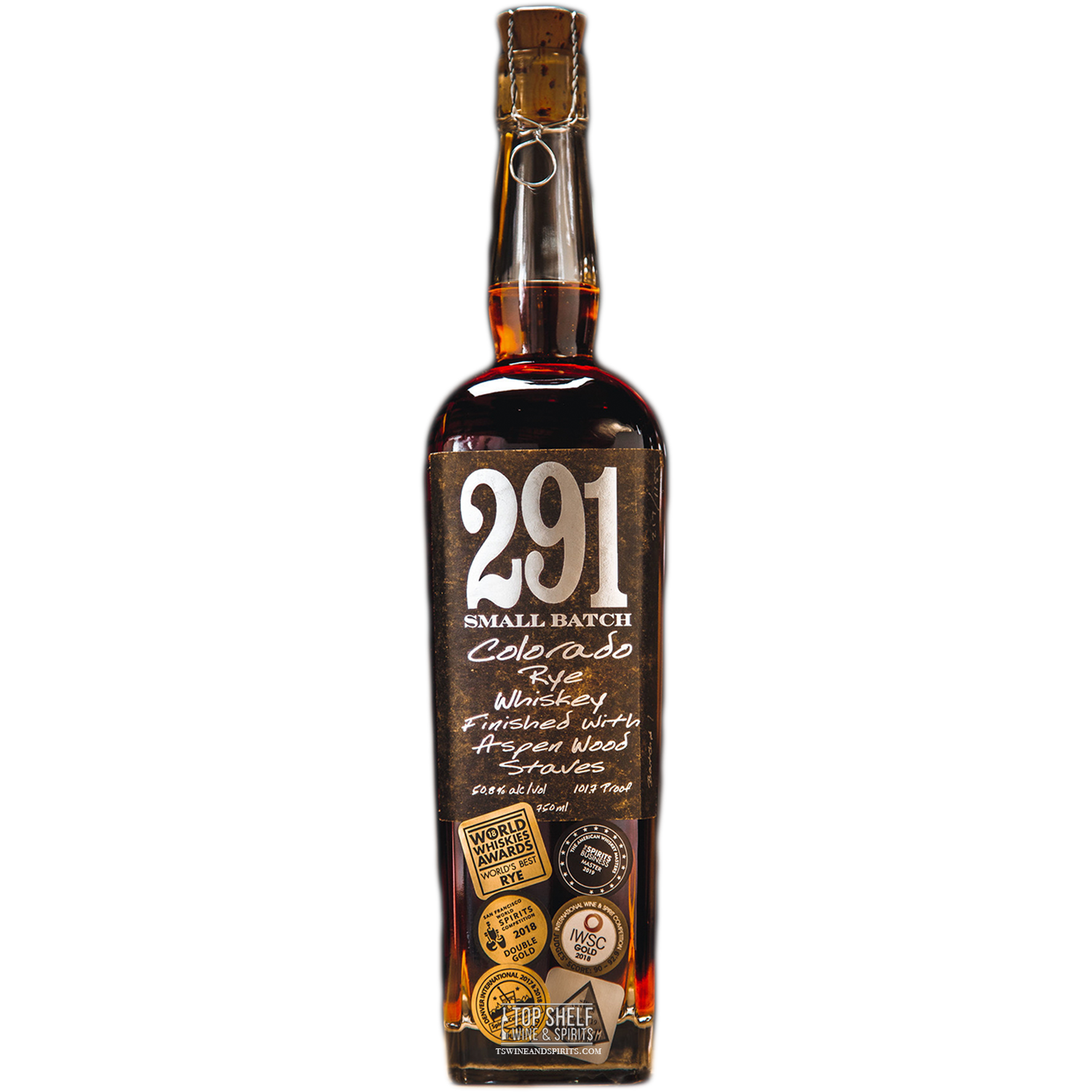 291 Colorado Small Batch Rye Whiskey