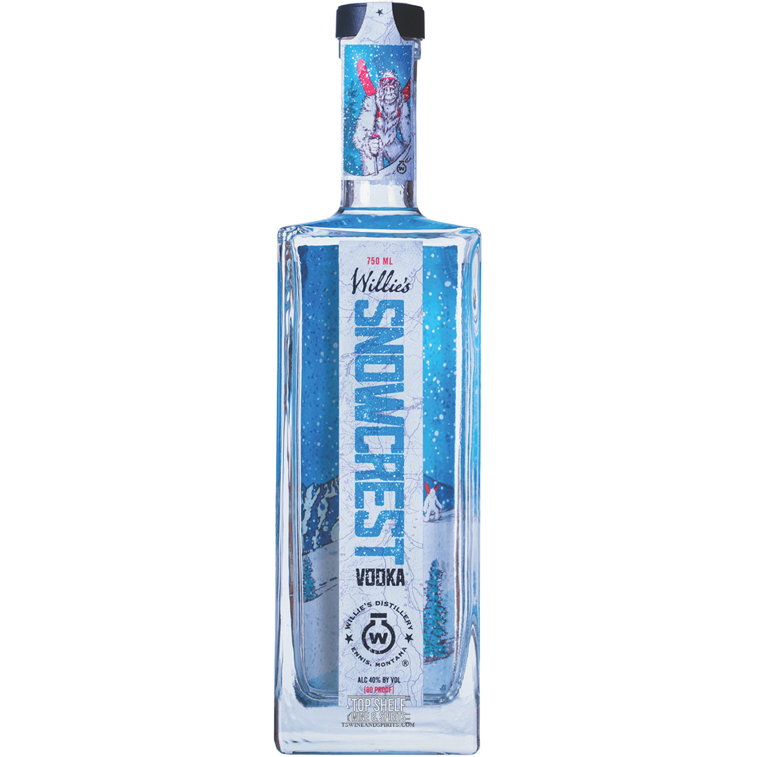 Willie's Distillery Snowcrest Vodka Delivery & GIfting