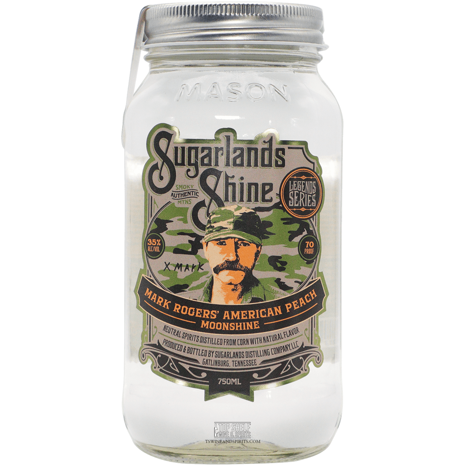 Sugarlands Shine Mark Rogers' American Peach Moonshine