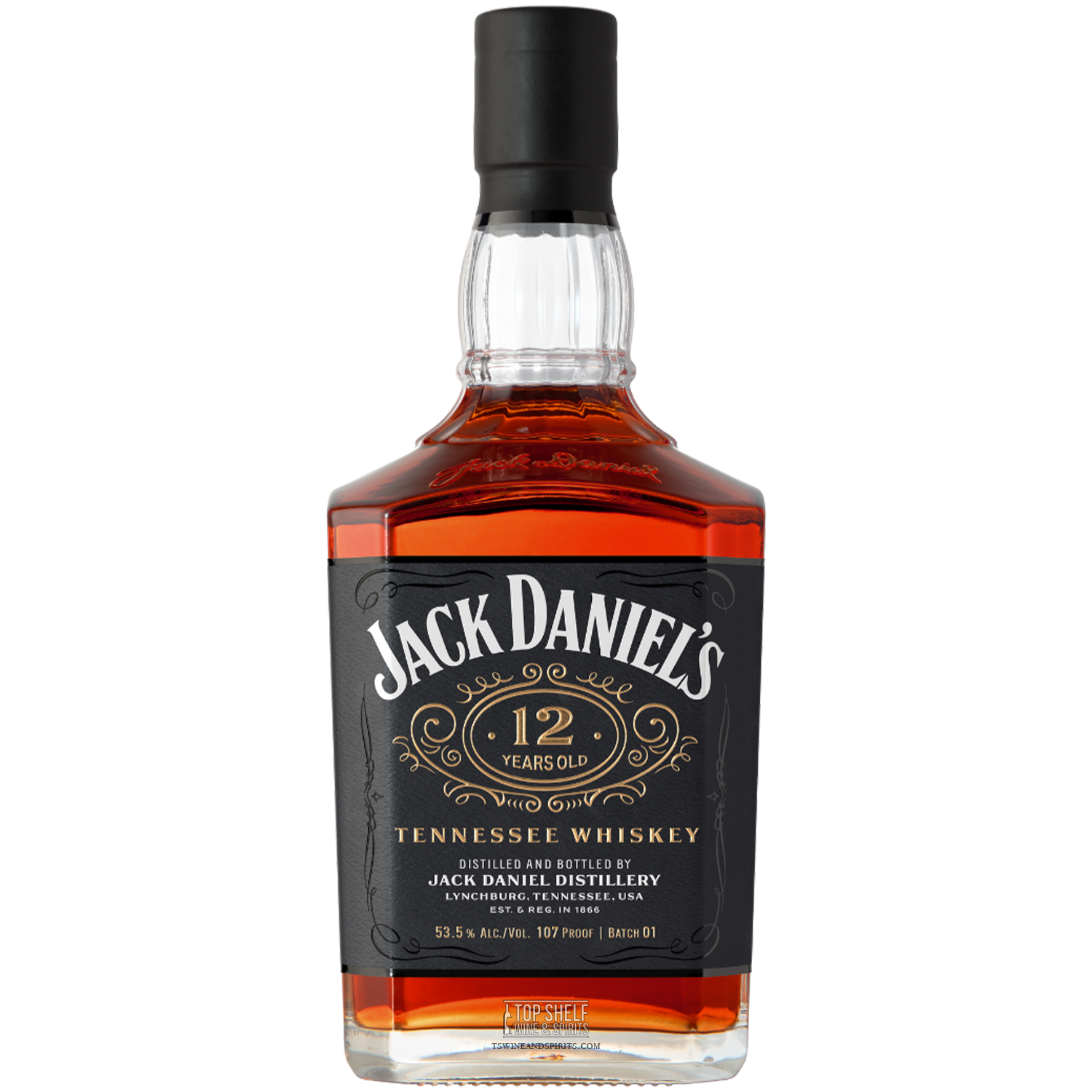 Jack Daniels Batch 1 Tennessee Whiskey 12 Year