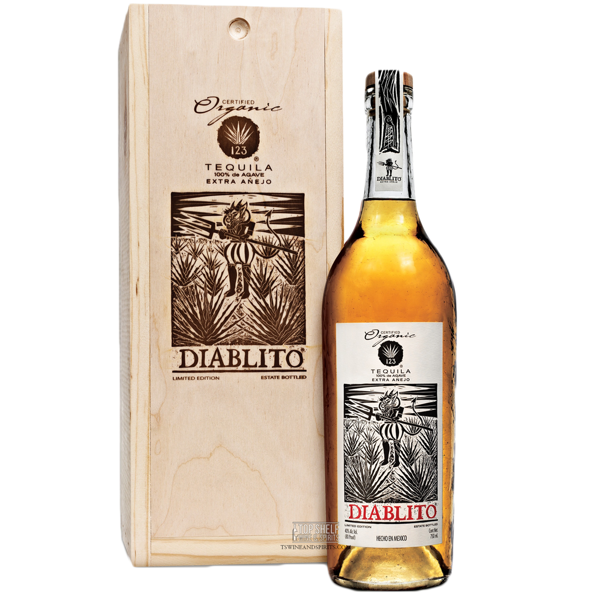 123 Organic Extra Añejo (Diablito) Tequila
