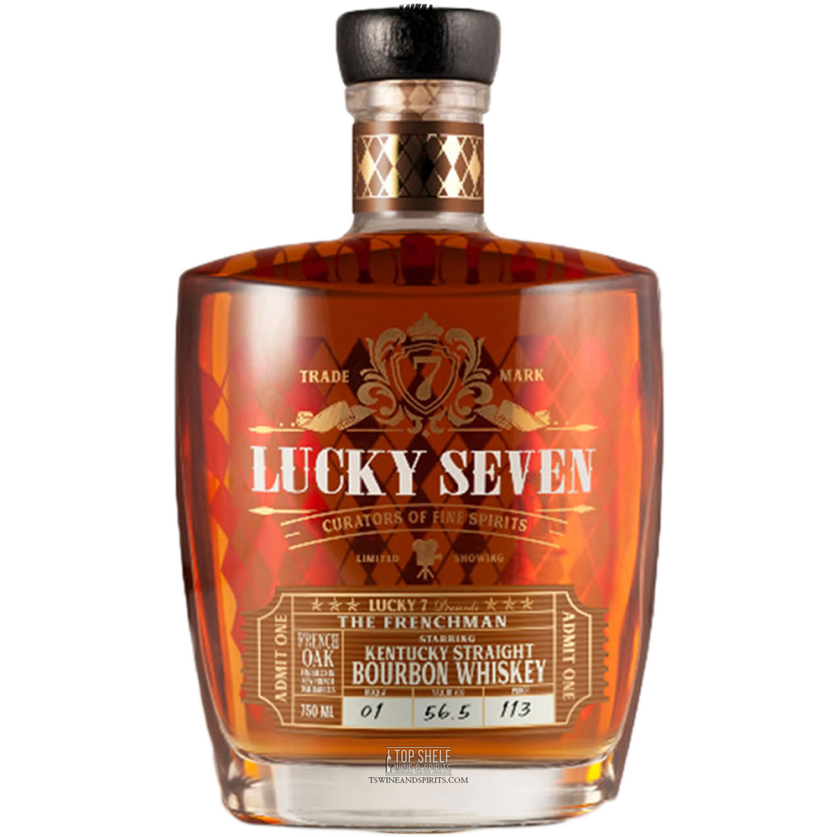 Lucky Seven The Frenchman Single Barrel Select Kentucky Straight Bourbon