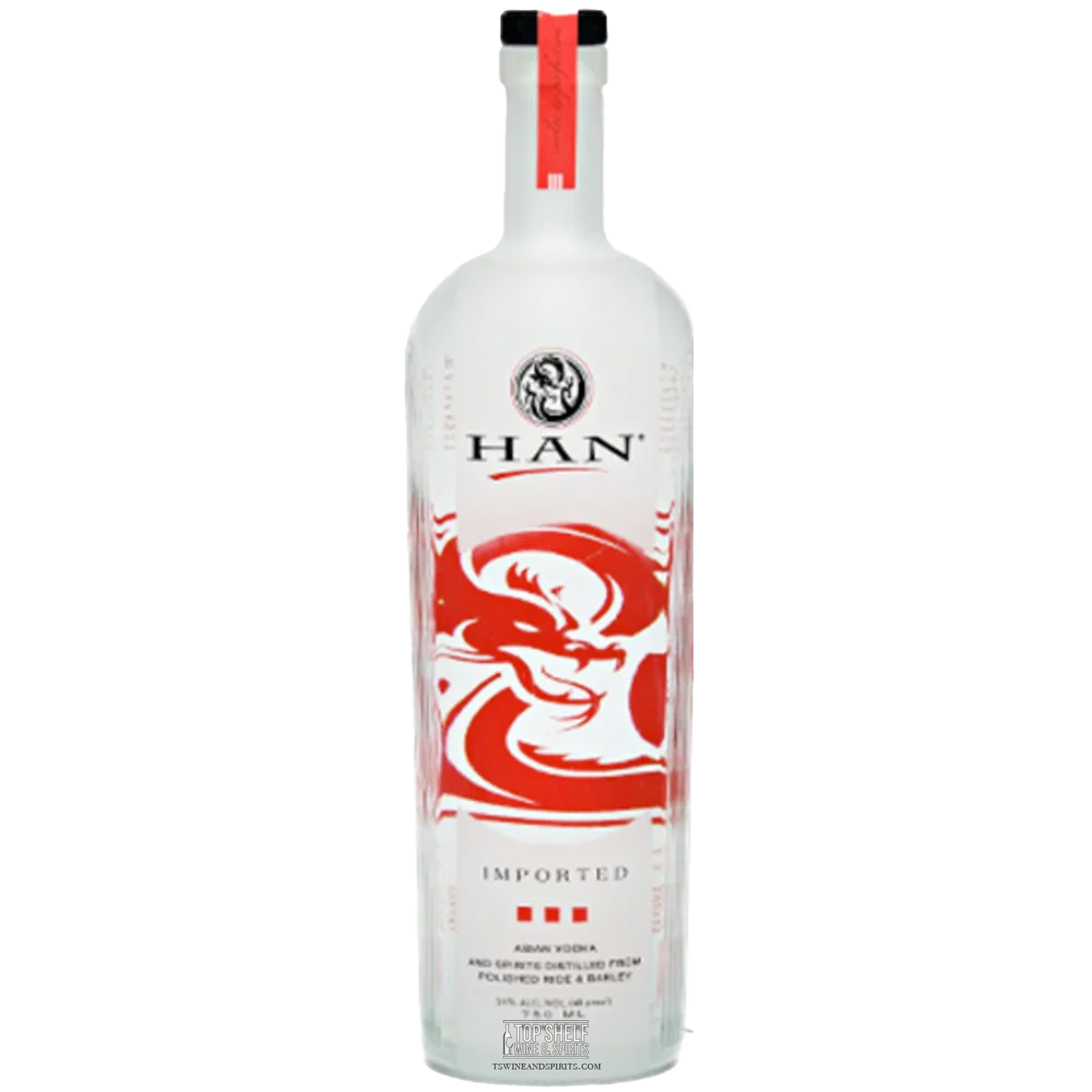 Han Original Premium Soju 1L bottle showcasing smooth, high-quality grain spirits with a modern design.