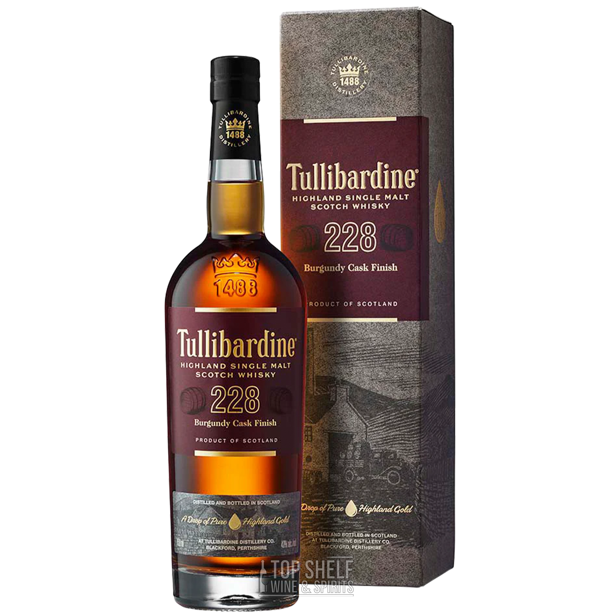 Tullibardine 228 Burgundy Cask Finish Single Malt Scotch