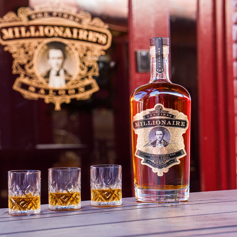 The First Millionaire Sacramento Single Malt Barley Whisky