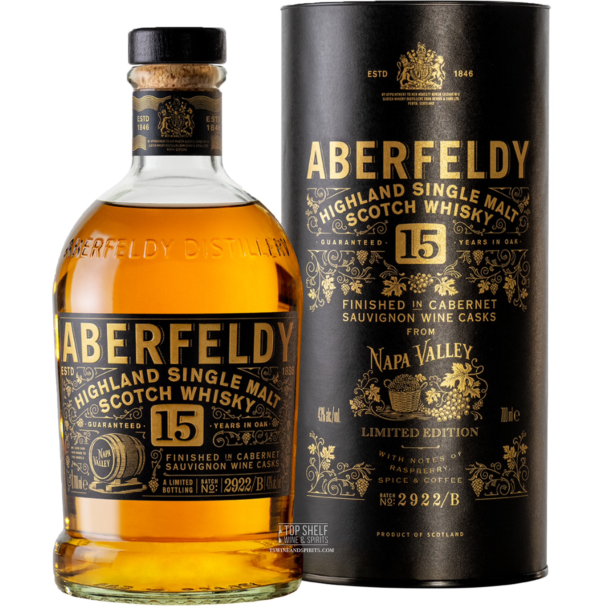 Order Aberfeldy Napa Valley Red Wine Cask 15 Year | 750ml Bottle