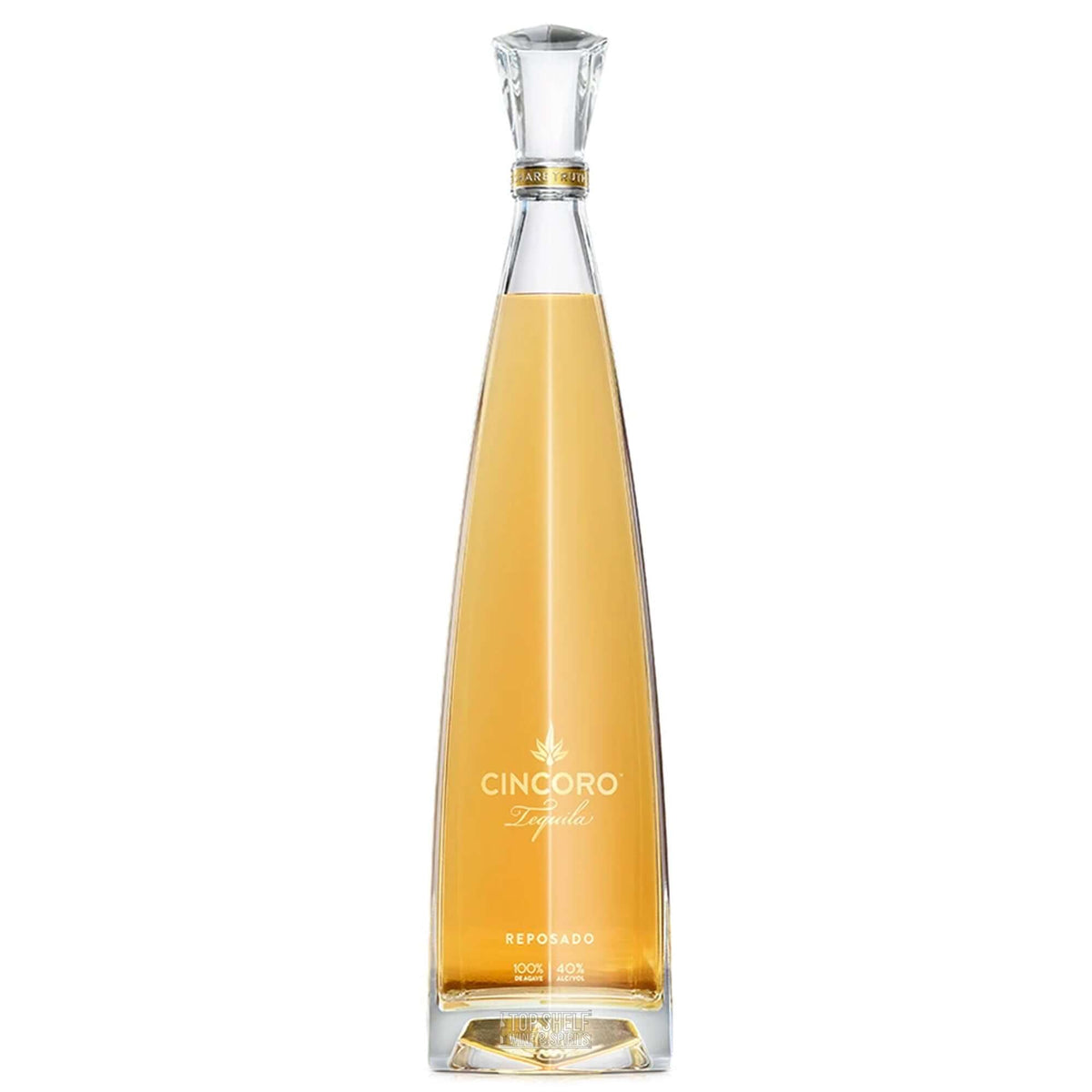 Cincoro Reposado Tequila bottle showcasing its smooth, golden hue and elegant design.