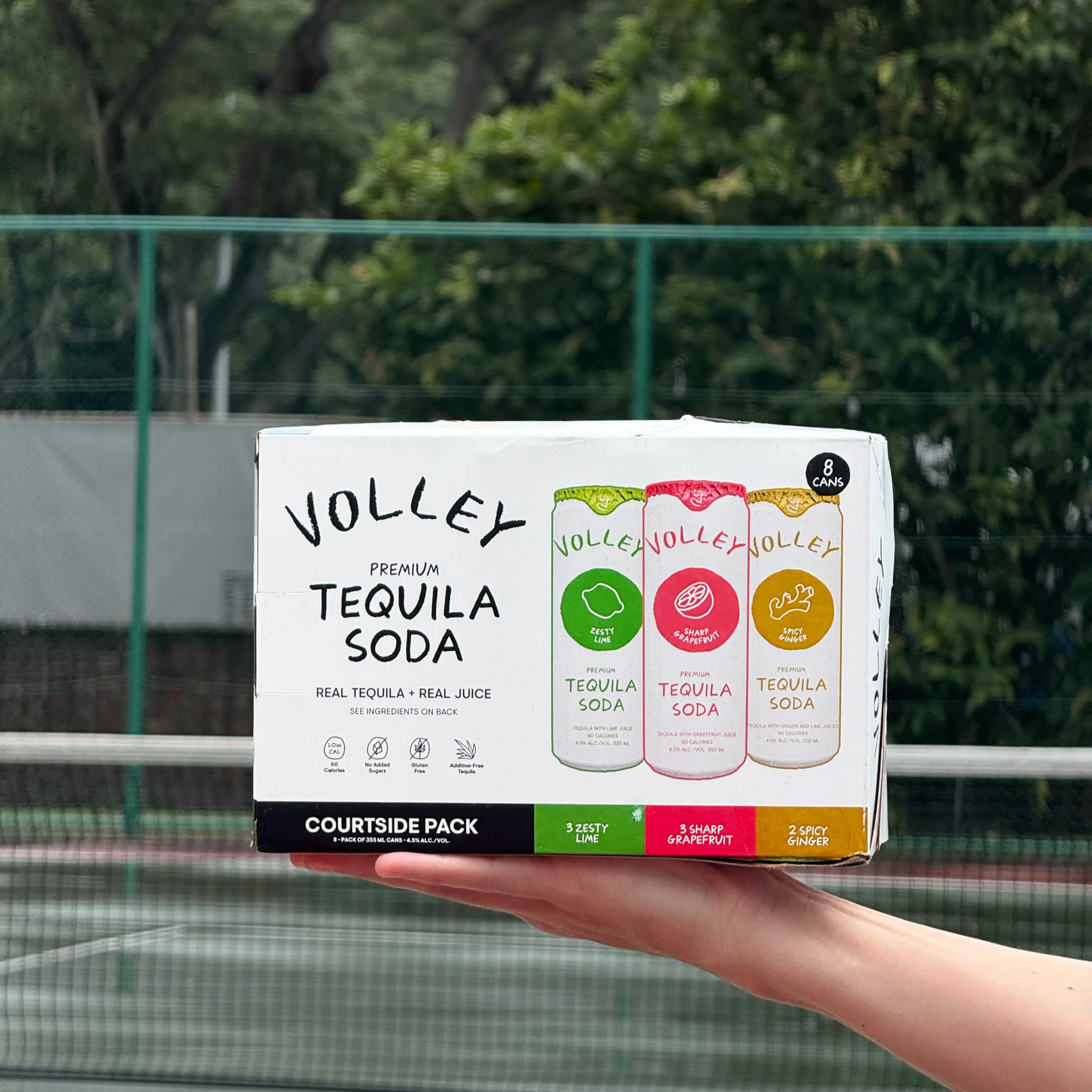 Volley Tequila Soda Courtside Variety (8 pack)
