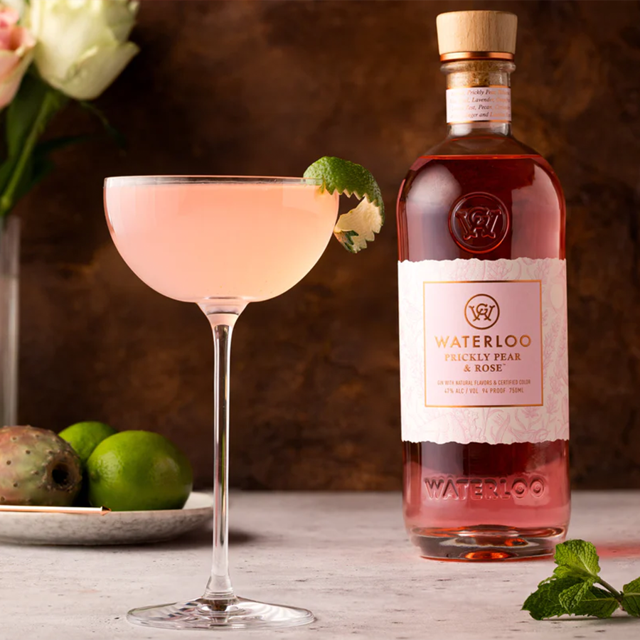 Waterloo Prickly Pear & Rose Gin