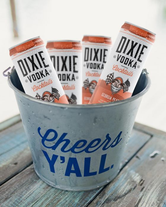 Dixie Vodka Cocktails Georgia Peach (4 Pack Cans)