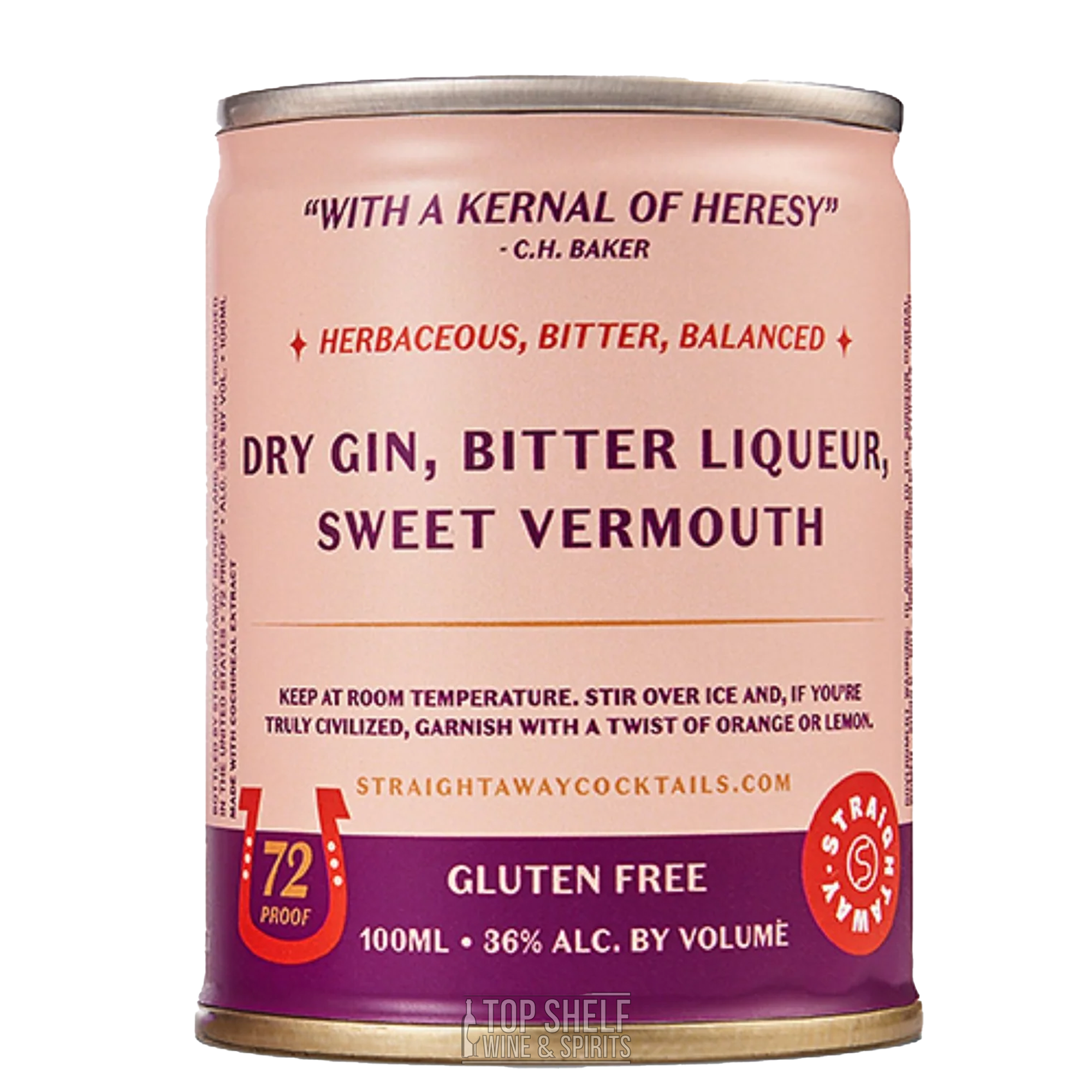 Straightaway Negroni Cocktail 100ml