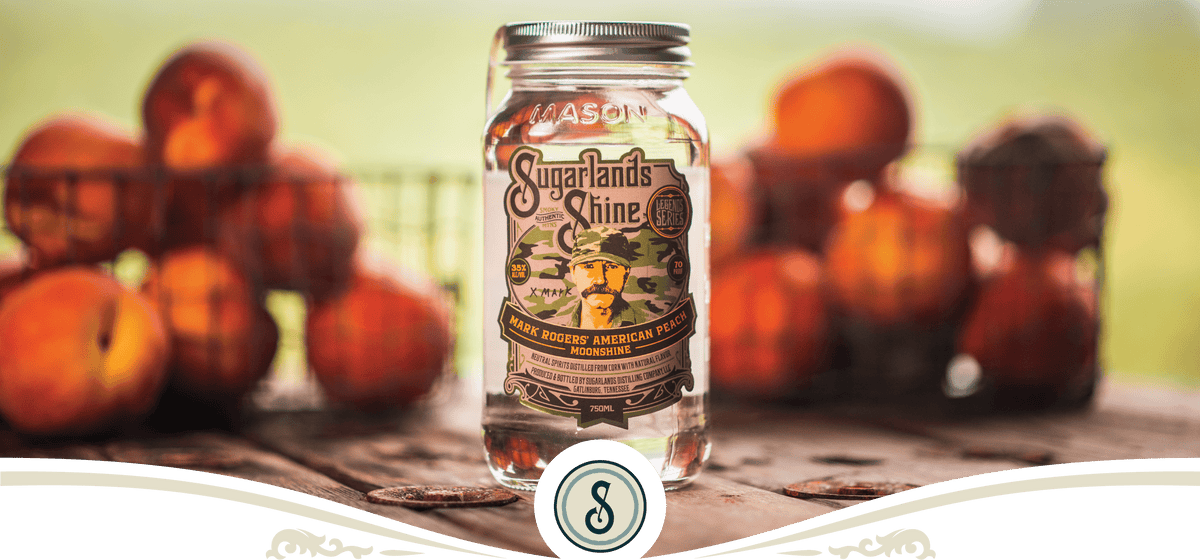Sugarlands Shine Mark Rogers' American Peach Moonshine