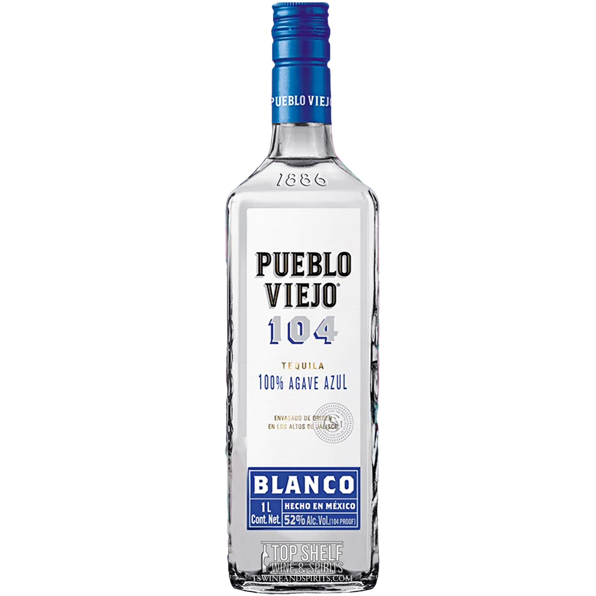 Pueblo Viejo 104 Proof Blanco Tequila