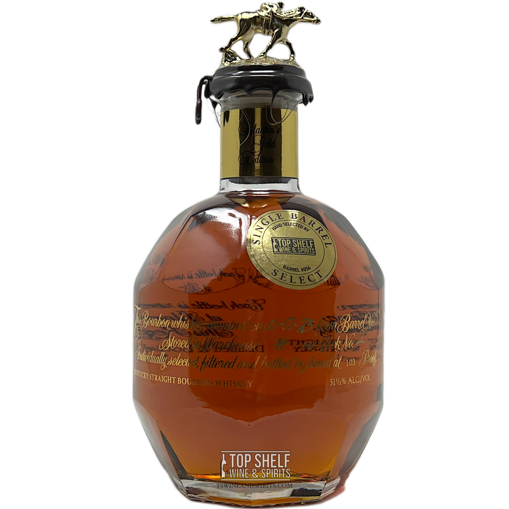 Blanton's Gold Single Barrel Bourbon (Private Selection) 2024 Edition