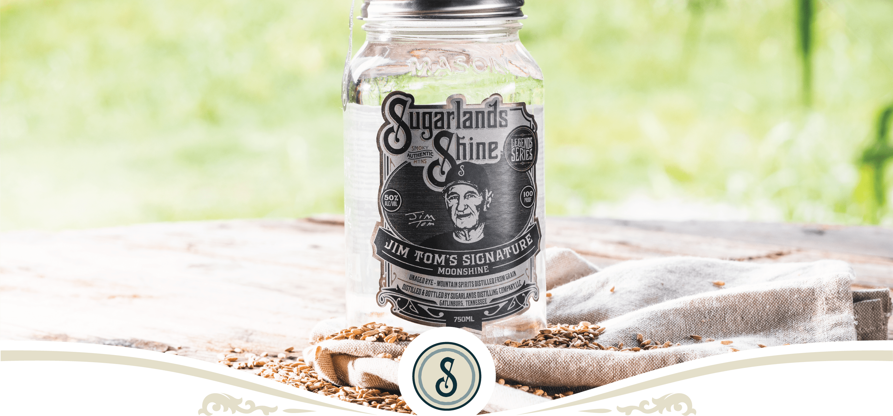 Sugarlands Shine Jim Tom Hendrick's Unaged Rye Moonshine