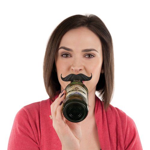 Incognito™ Mustache Bottle Neck Markers