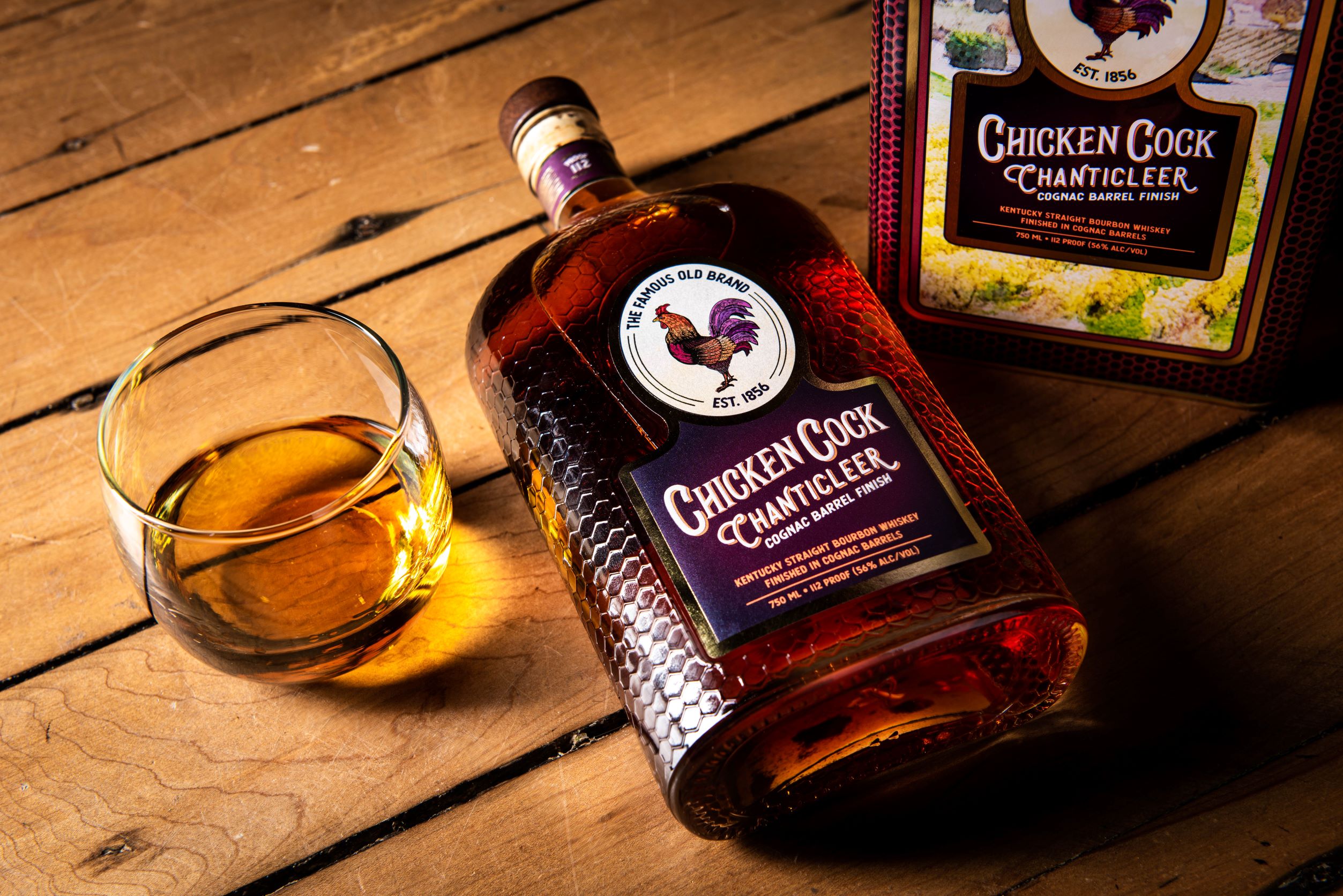 Chicken Cock Chanticleer Cognac Barrel Finished Straight Bourbon