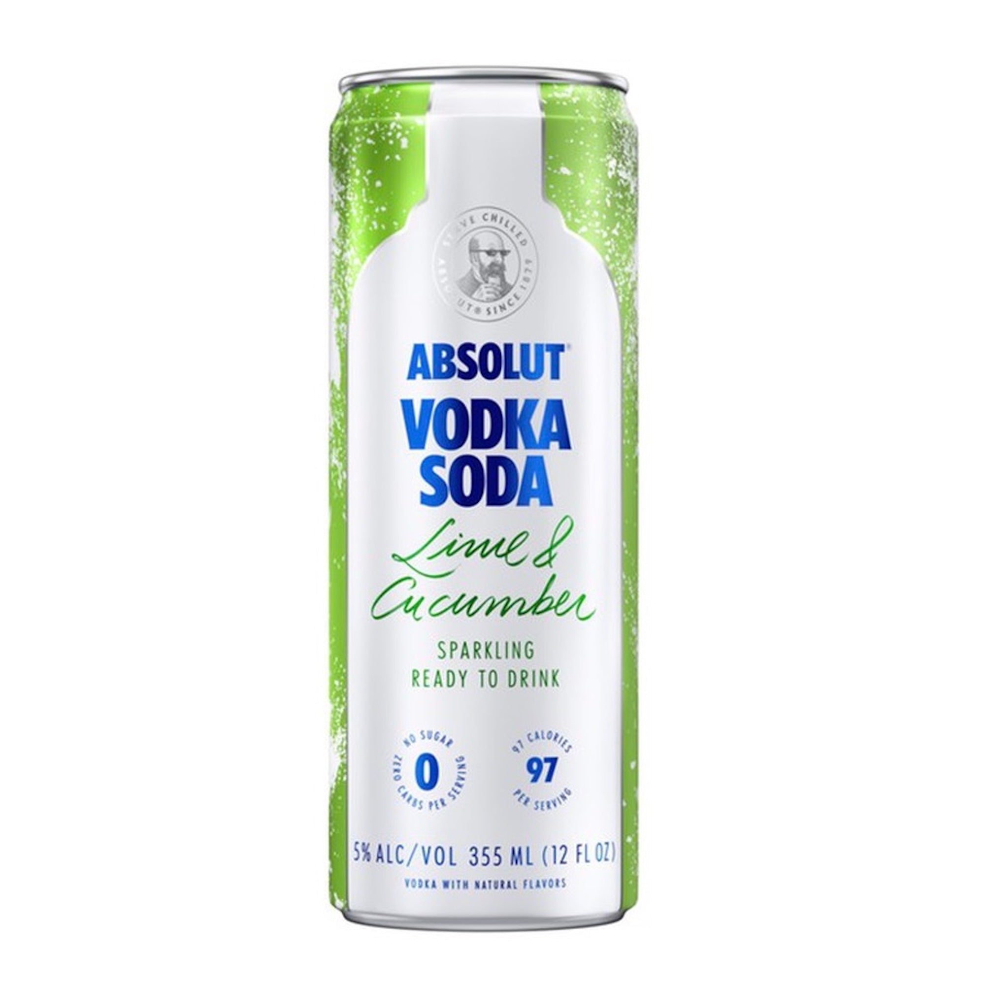 Absolut Lime & Cucumber Vodka Soda (4 Pack Cans)
