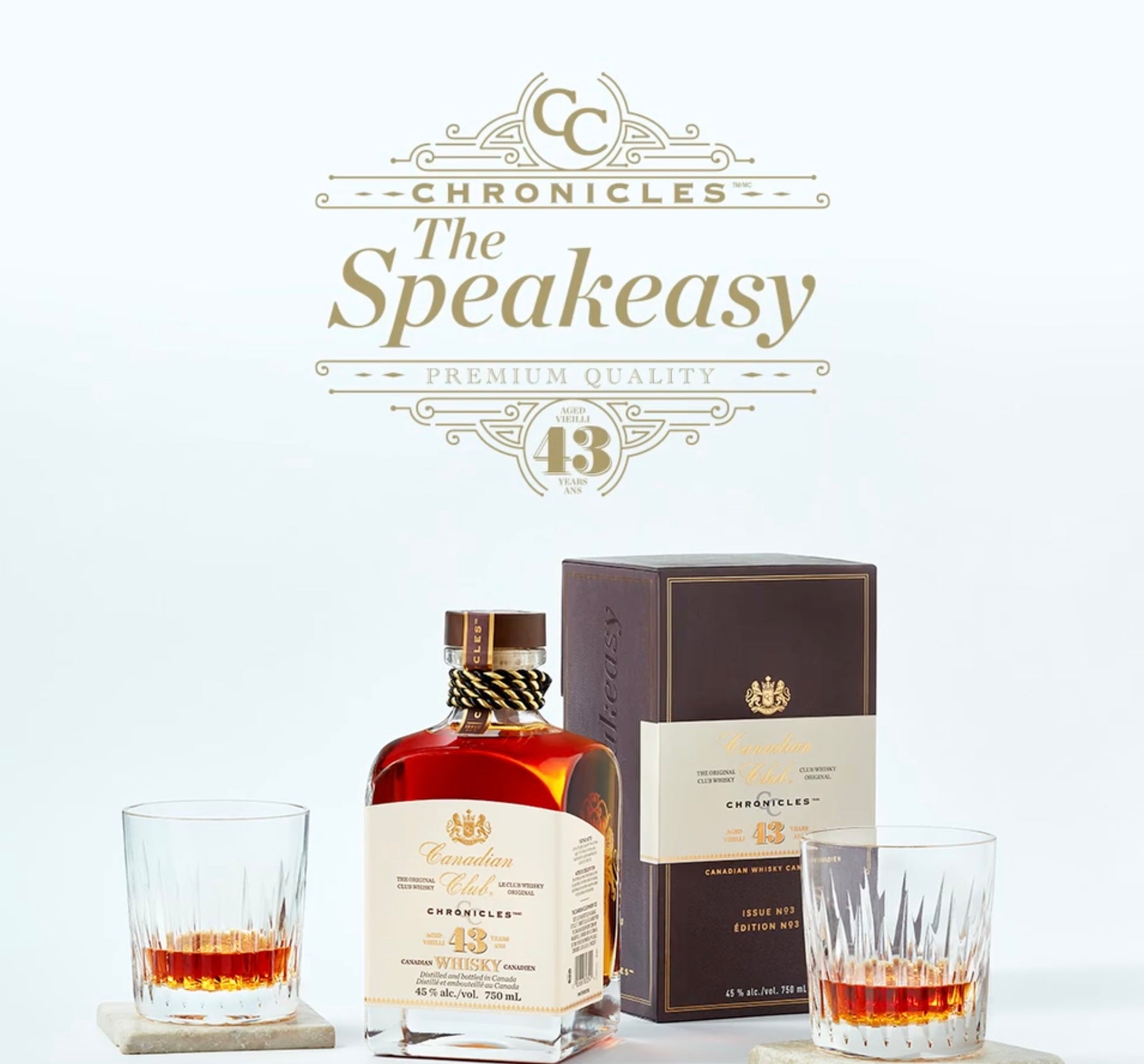 Canadian Club Chronicles 43 Year “The Speakeasy” Canadian Whiskey