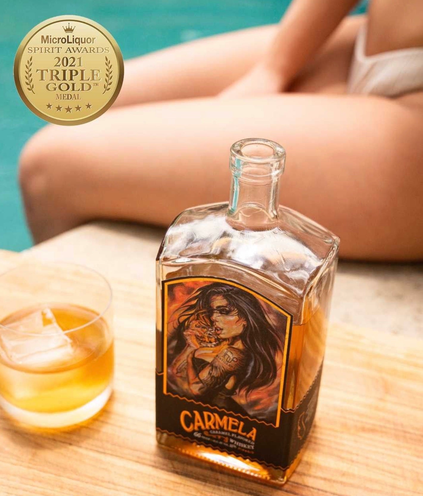 R6 Carmela Caramel Flavored Whiskey