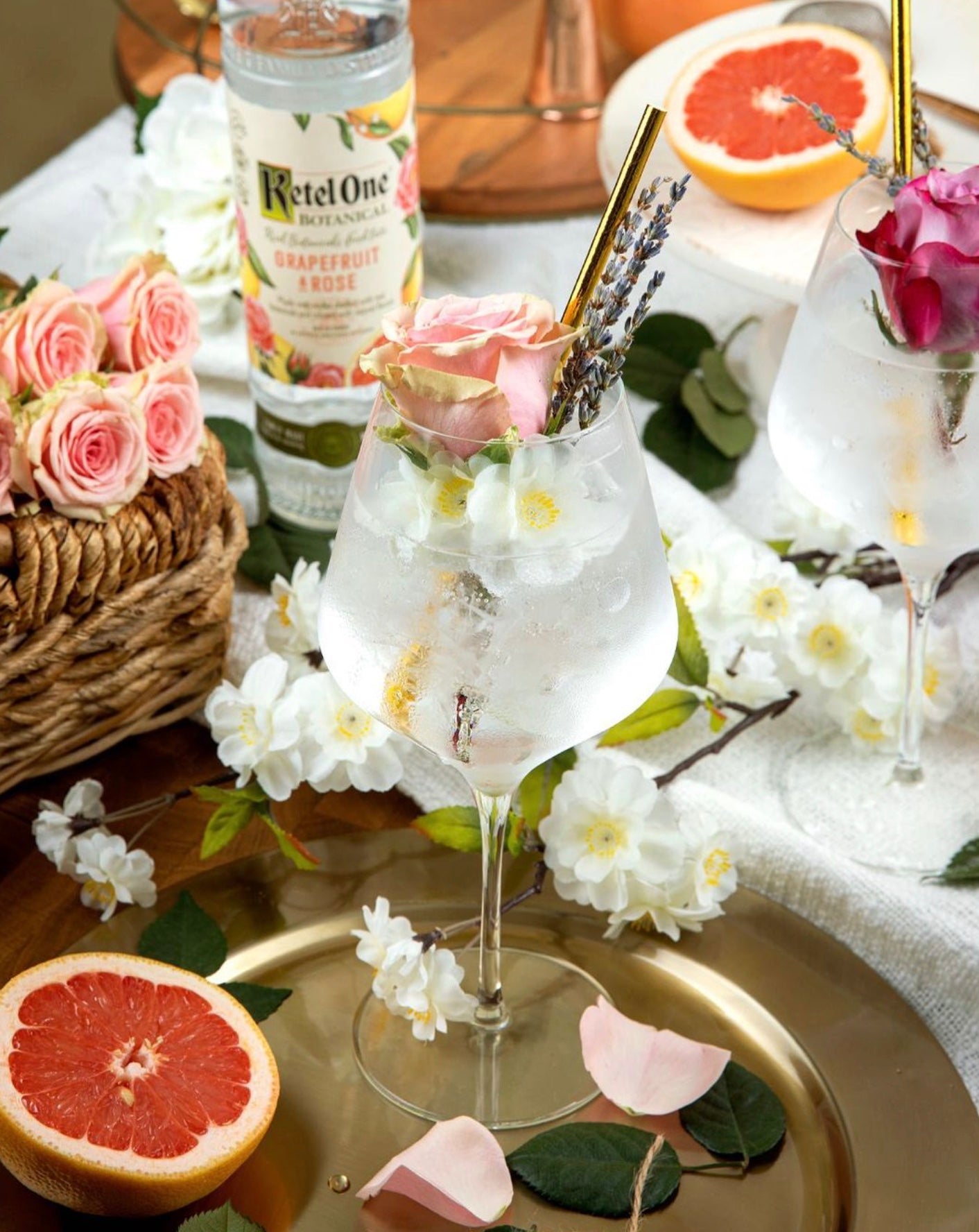 Ketel One Vodka Botanical Grapefruit & Rose