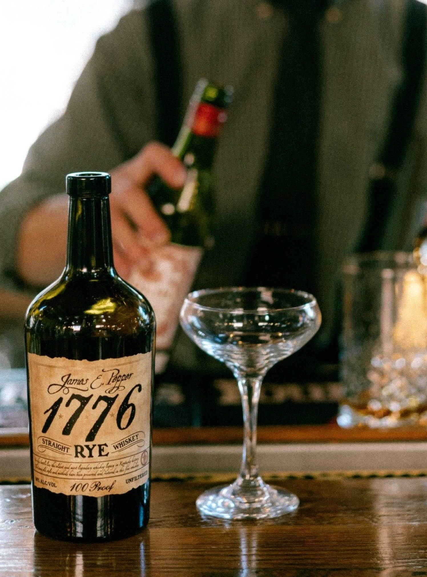 James E. Pepper 1776 Straight Rye Whiskey