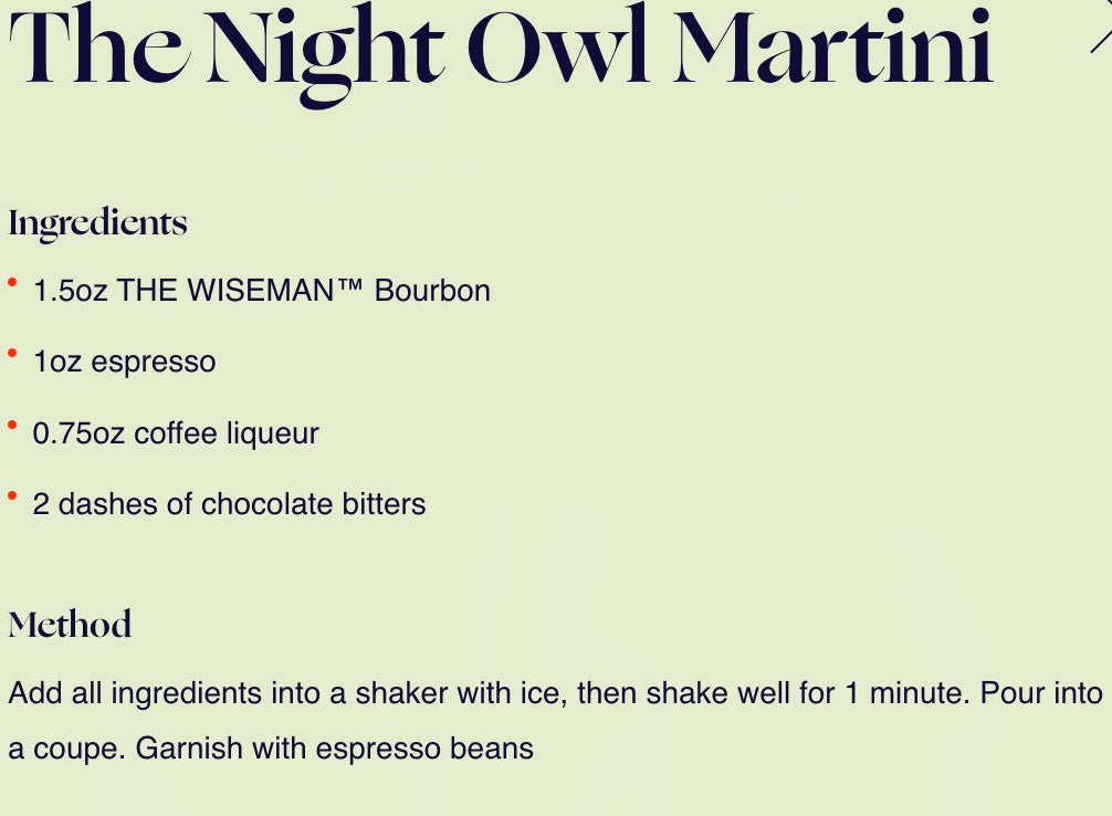 Kentucky Owl Wiseman Bourbon