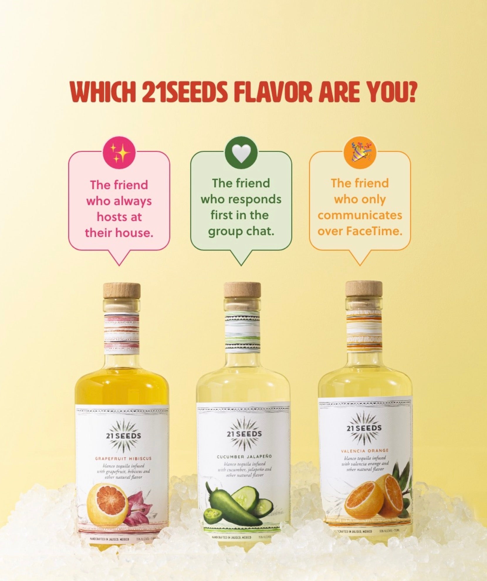 21 Seeds Squad Starter Pack Tequila 50ml Gift Set