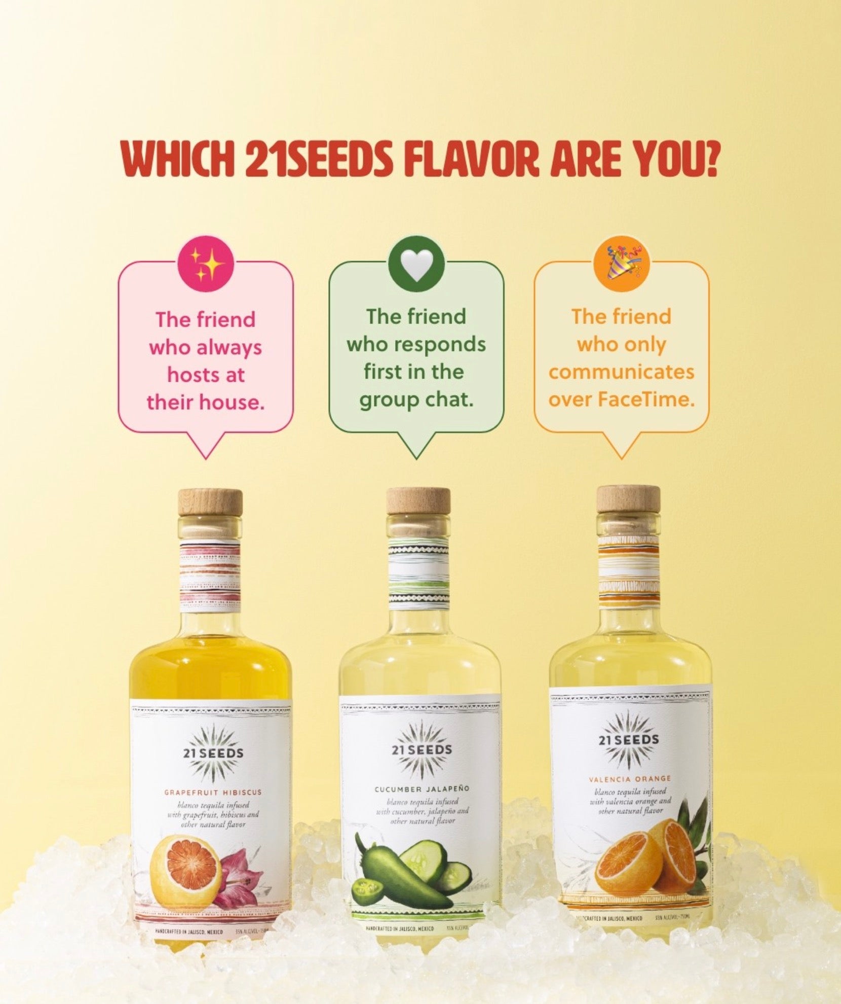 21 Seeds Tequila Party Pack 3 Bottle Collection