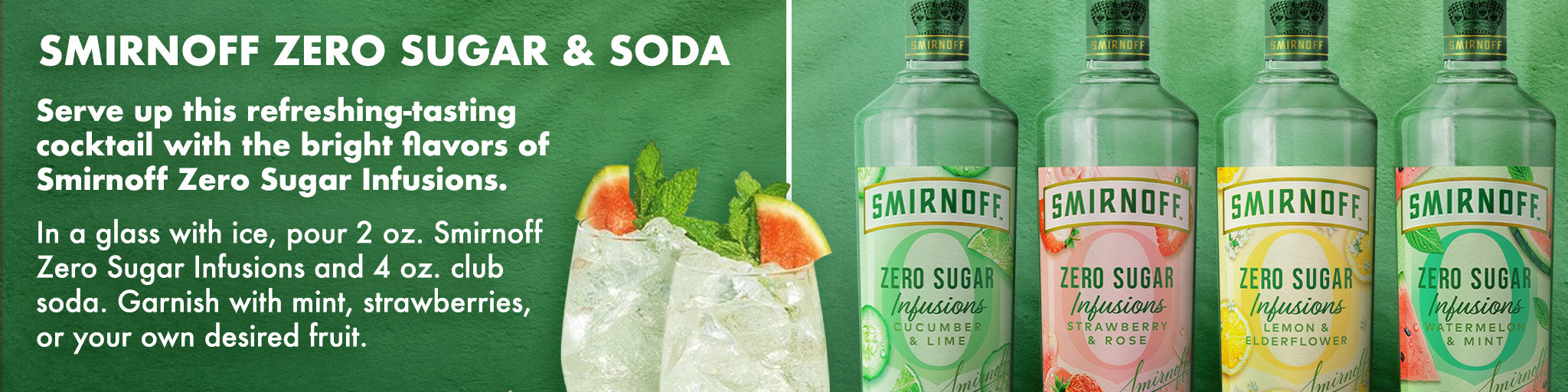Smirnoff Zero Infusions Collection