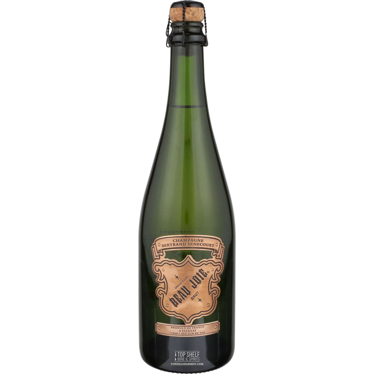 Beau Joie Special Cuvée Brut in non-metal packaging, showcasing elegant design and premium French Champagne.