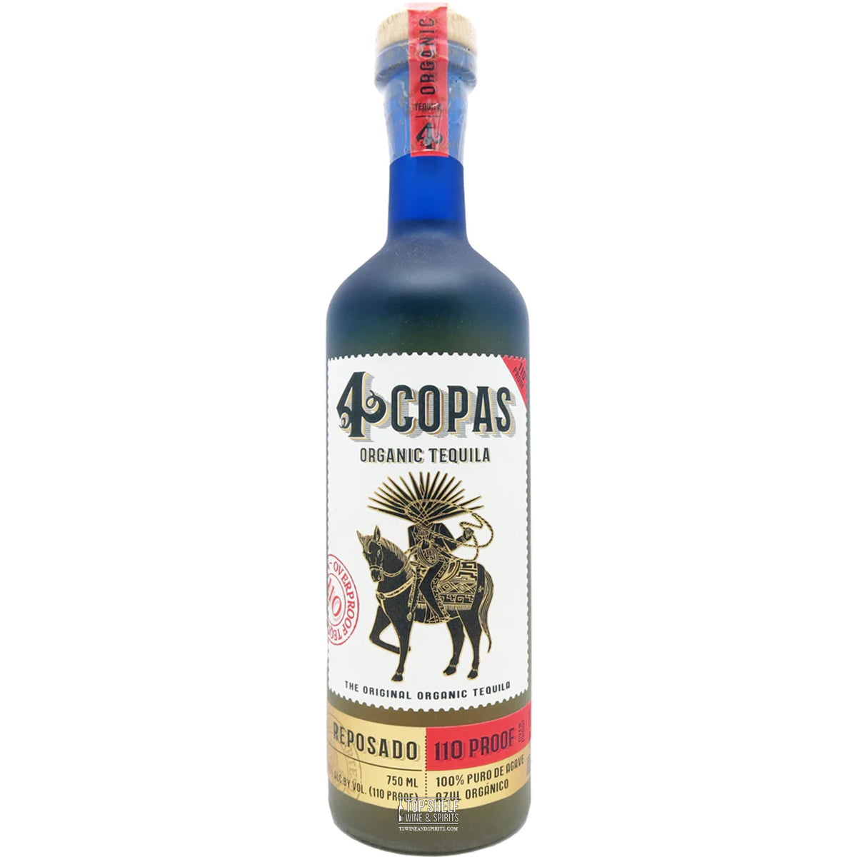 4 Copas Reposado Tequila (110 Proof)