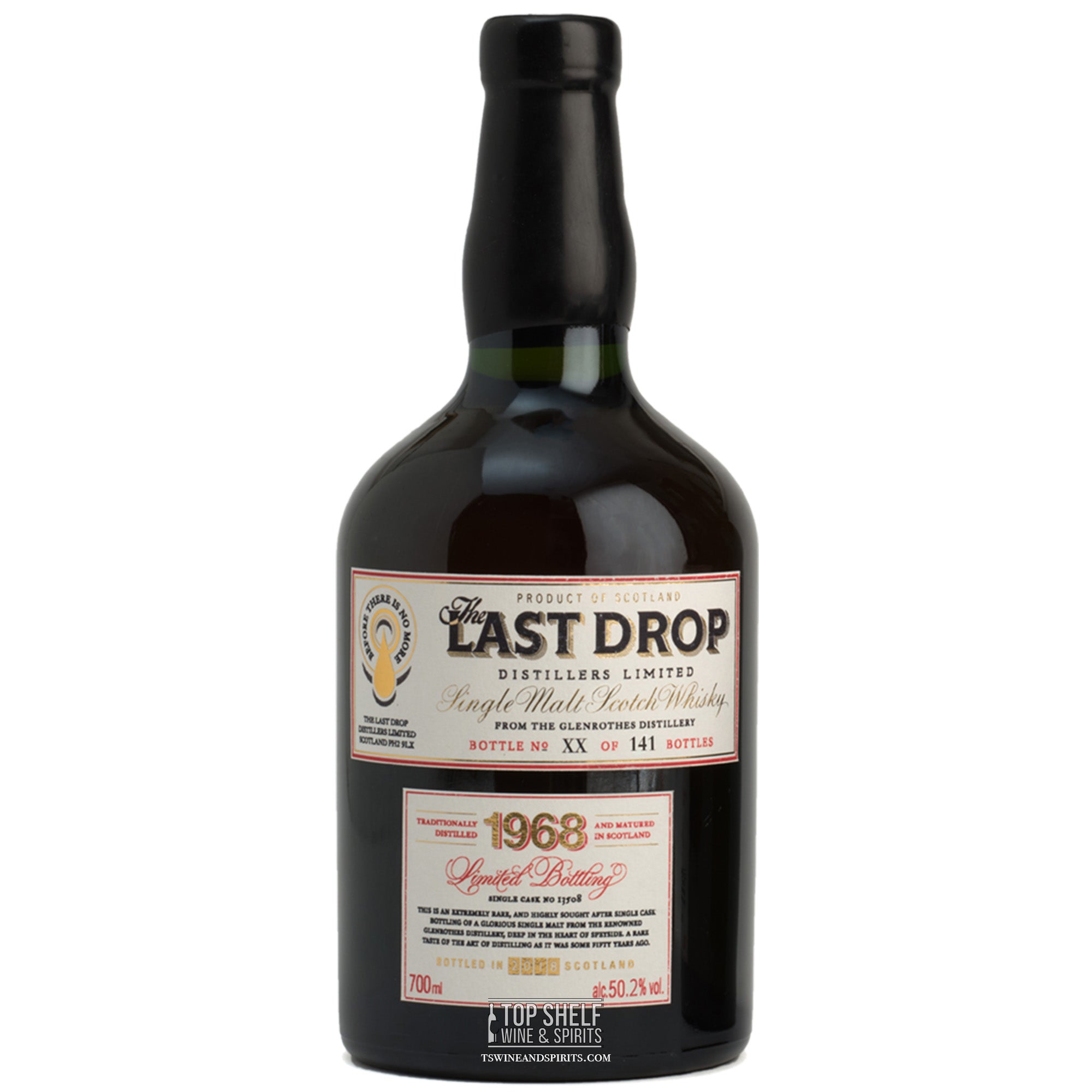 The Last Drop 1968 Glenrothes Cask 13508, Bottle #140